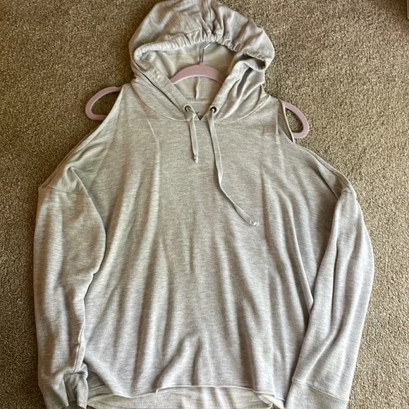 American Eagle Outfitters Tops Ae Soft Sexy Cold Shoulder Hoodie Poshmark